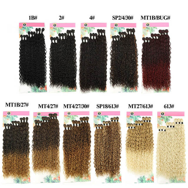 Synthetic Curly Natural Hair Extensions Long Jerry Curly Bundles 20 24  28Inch Ombre Fake Hair Organic Fiber Heat Resistant Wave - AliExpress